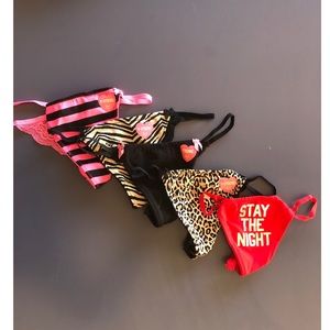 Victoria’s Secret Lace V-String Thongs NWT